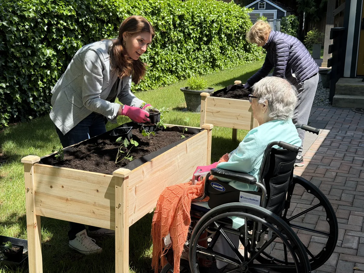 Sunshine and soil at the party